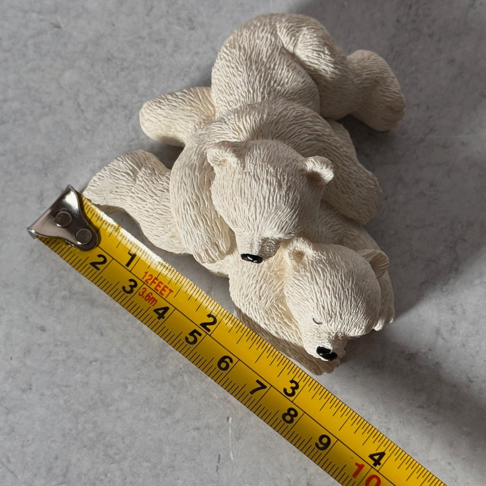 Alaska Polar Pals Jack Jill Polar Bear Resin Figurine Sculpture Twin Cubs Bears - Picture 14 of 15
